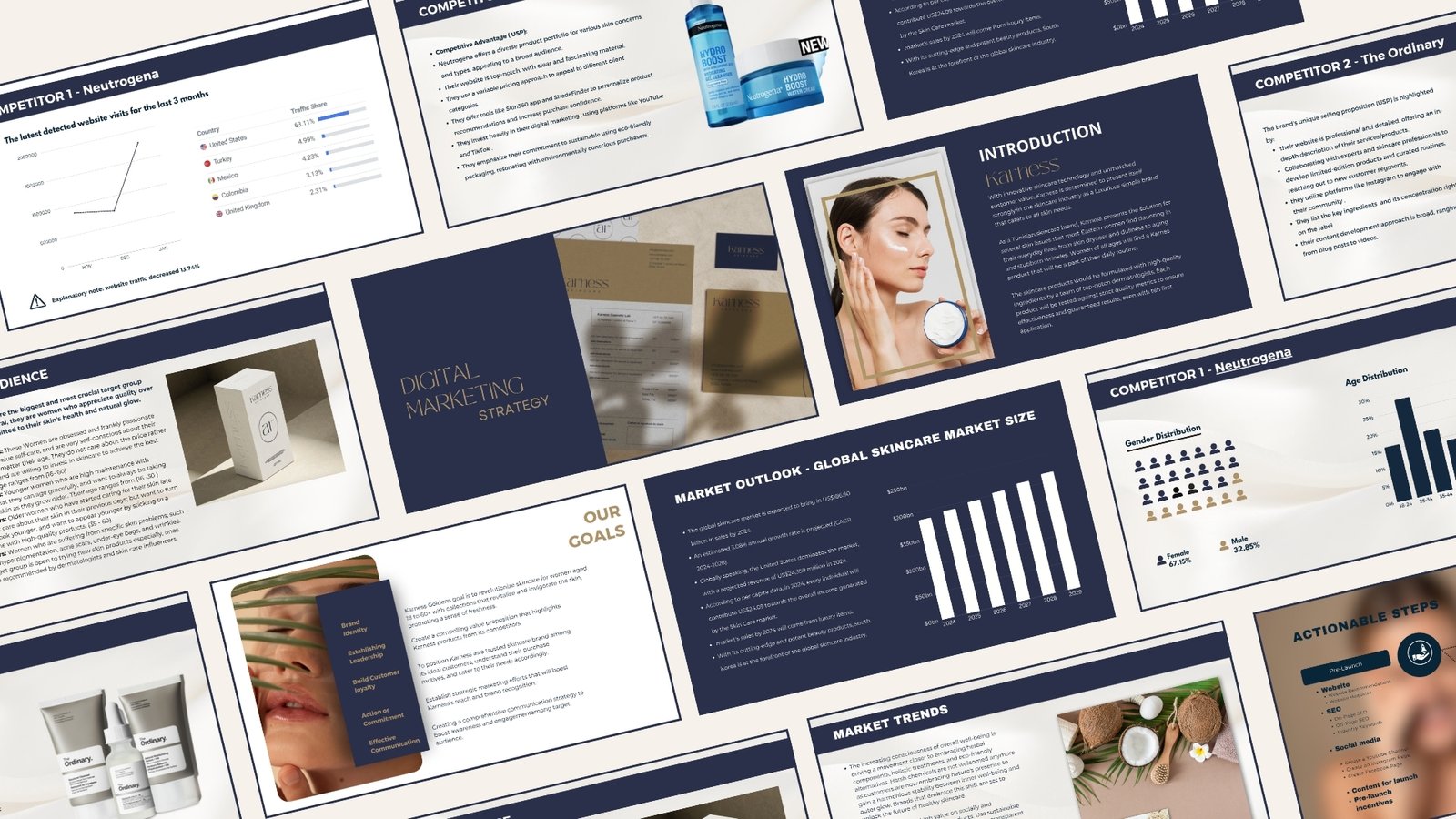 Marketing Strategy presentation mockup